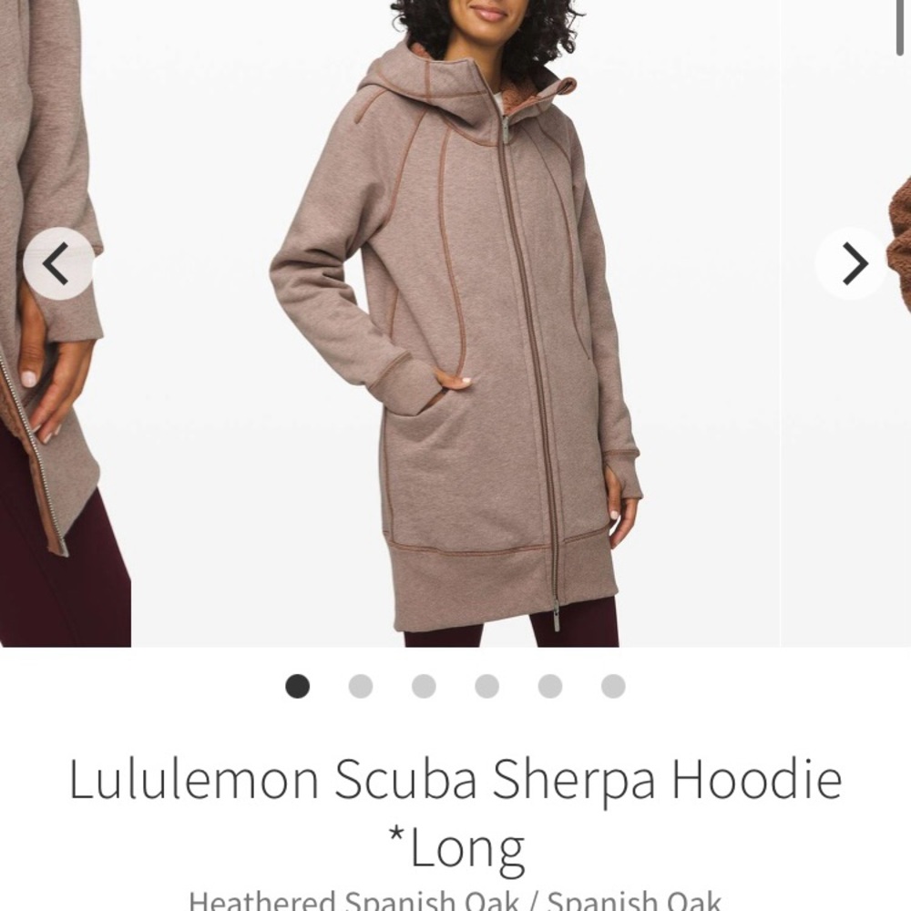 Lululemon Spanish Oak Sherpa Long Hoodie